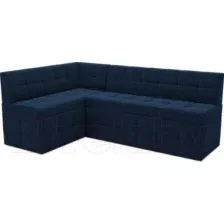 Уголок кухонный мягкий Mebel-Ars Атлантис левый 212x84x135 (темно-синий Luna 034)
