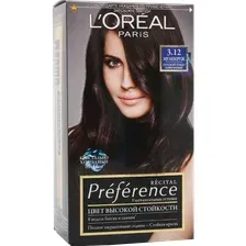 Крем-краска для волос LOreal Recital Preference 3.12 Муленруж Глубокий темно-коричневый