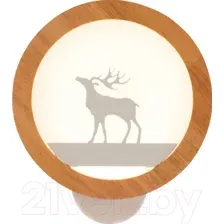 Бра Home Light Астерия C053-5 (дерево/белый)