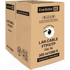 Кабель ExeGate UTP4-C5e-CU-S24-OUT-PE-BK-305 UTP