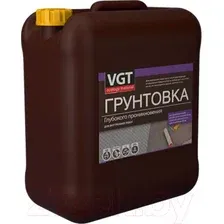 Водно-диспрессионная грунтовка VGT ВД-АК-0301 глубокого проникновения для внутренних работ (5 кг)