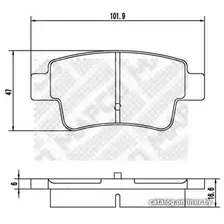 Тормозные колодки Mapco 6882