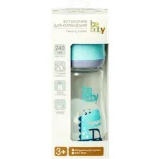 Бутылочка для кормления Be Baby Антиколиковая / R-01B/240 (240мл, голубой)