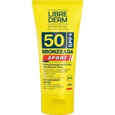 Гель солнцезащитный Librederm Bronzeada Sport Для лица и тела SPF50 (50мл)