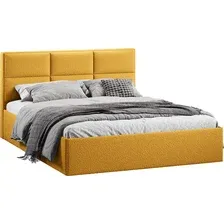 Кровать Трия Стелла c ПМ 180x200 Тип 1 и заглушиной (экомех Barni Curcuma)