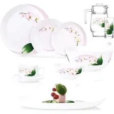 Столовый сервиз Luminarc Дивали Пинк Орхидея P9939 (46пр)