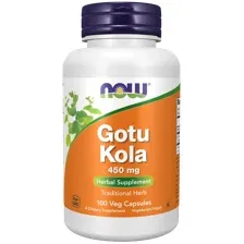 NOW Foods Gotu Kola 450 мг 100 капсул (мощный заряд энергии и общая поддержка организма)