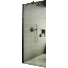Душевая стенка MaybahGlass 79x195 MGD-700-6ш (сатин стекло/черный)