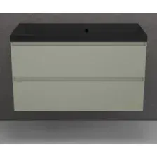 Symbolite Тумба под умывальник Манхэттен 100 Plus 2 ящика  Asti 100x45 (подвесная, олива/антрацит)