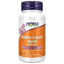 Альфа-липоевая Кислота NOW Alpha Lipoic Acid 100mg 60 vcaps