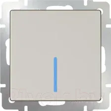 Выключатель Werkel WL03-SW-1G-2W-LED / a030804 (слоновая кость)