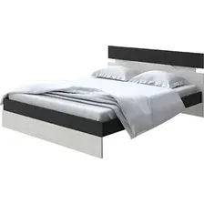 Кровать PROxSON Milton 160x190 (черный/дуб шамони светлый 124)
