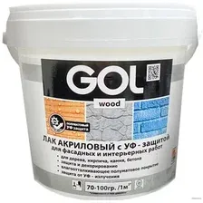 Лак GOL Wood Акриловый с УФ-защитой 0.9 кг (полуматовый)