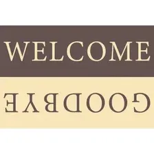 Придверный коврик Venera Home Welcome Goodbye ПВХ 60x90