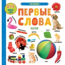 Развивающая книга CLEVER Первые знания. Фотокнига. Первые слова