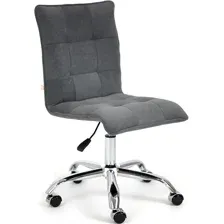 офисное компьютерное кресло Tetchair Zero (флок), серый