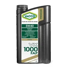 Моторное масло синтетическое YACCO 5W-40, 2л YACCO YACCO5W40VX1000FAP2
