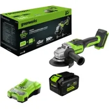 Угловая шлифмашина Greenworks GD24AG 3200207CUH (с 1-м АКБ)