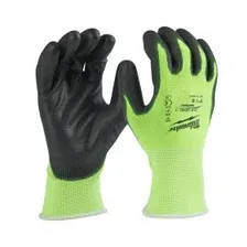 Перчатки хозяйственные Milwaukee Hi-Vis Cut level 1/A 10/XL 4932492916