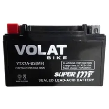 Мотоциклетный аккумулятор President YTX7A-BS MF (7 А·ч)