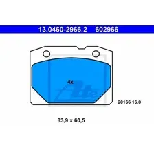 Тормозные колодки дисковые передняя ось ATE 13.0460-2966.2