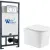 Унитаз подвесной WeltWasser Marberg 507 + Nesenbach 004 GL-WT + Mar 507 RD-CR