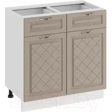 Шкаф напольный Трия Бьянка 1Н8Я1 (белый/дуб кофе)