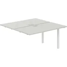 Комплект столов модульных Norden 280х143.8х75 / SG.215.SH.63.WH (белый/серый бархат)