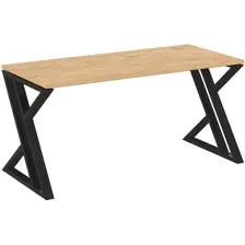 Стол письменный RIVA VR.L-SRZ-4.7 Black, тиквуд светлый