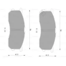 Комплект тормозных колодок, дисковый тормоз BOSCH 0 986 AB2 314