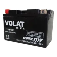 Мотоциклетный аккумулятор VOLAT YT7B-4 MF L+ (8 А·ч)
