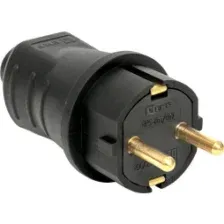 Вилка электрическая 16А 230В 2P+PE IP 44 EKF Basic Марс 