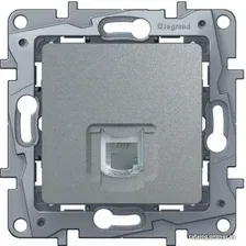 Розетка телефонная Legrand Etika 672440 (алюминий)