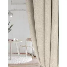 Комплект штор Soft Lines Рогожка димаут 2226-2 (270x250, молочный)