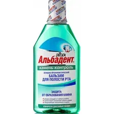Ополаскиватель для полости рта Альбадент Камень-контроль Бальзам профилактический (400мл)