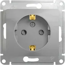Розетка Schneider Electric Glossa GSL000345 (алюминий)