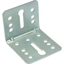 Уголок крепежный Металлист регулируемый 45x55x50x2.0 (цинк)
