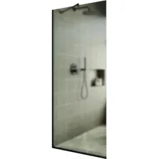Душевая стенка MaybahGlass 195x119 MGD-688-6у (сатин стекло/черный)