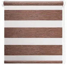 Рулонная штора АС МАРТ Вудэн 85x160 (кофейный)