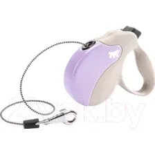 Поводок-рулетка Ferplast Amigo M 75720019 (бежевый/фиолетовый)