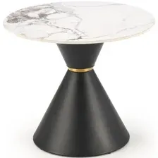 Журнальный столик Halmar Goretti (белый мрамор/черный)