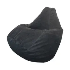 Кресло-мешок FLAGMAN Груша Мега велюр Verona 02 Black (Г3.5-02)