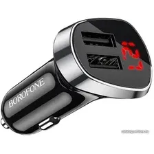 Автомобильное зарядное Borofone BZ15 (черный)