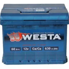 Автомобильный аккумулятор Westa 6СТ-60 VLR Euro низкий Пн00021 (60 А/ч)
