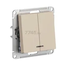 Выключатель Systeme Electric AtlasDesign ATN001253 (песочный)