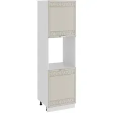 Шкаф напольный Трия Долорес 1П6 (белый/кремовый)