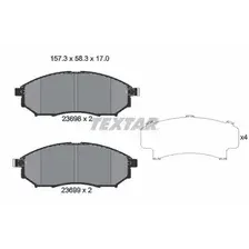 Тормозные колодки дисковые передняя ось TEXTAR 2369803