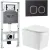 Унитаз подвесной WeltWasser Amberg 506 ST + Nesenbach 004 GL-WT + Amberg RD-BL