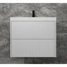 Symbolite Тумба под умывальник Стокгольм 70 Classic Push 2 ящика (подвесная, белый рифленый софт)