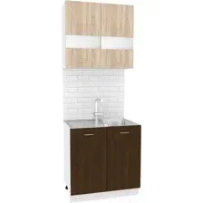 Готовая кухня Кортекс-мебель Корнелия Экстра 80м (дуб сонома/венге)